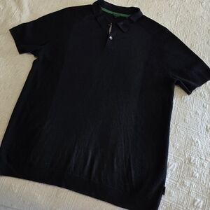Ted Baker London Navy Polo, Size 6/XL